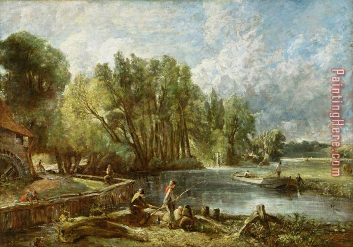 John Constable The Young Waltonians - Stratford Mill